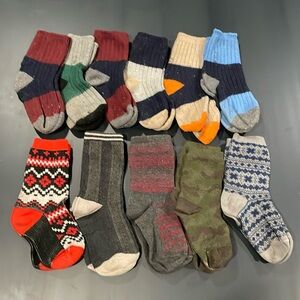 Kids Sock bundle of 11. Size 6-7